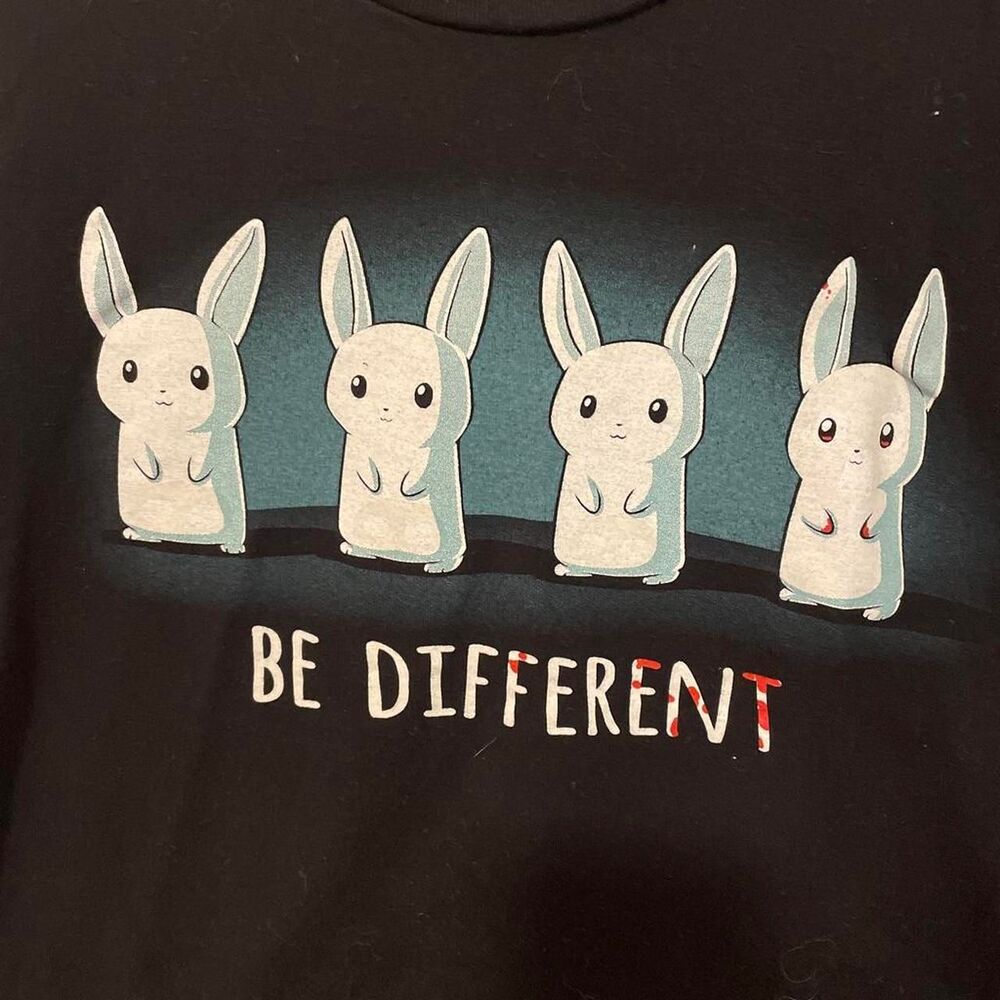 Teeturtle "Be Different" black t-shirt